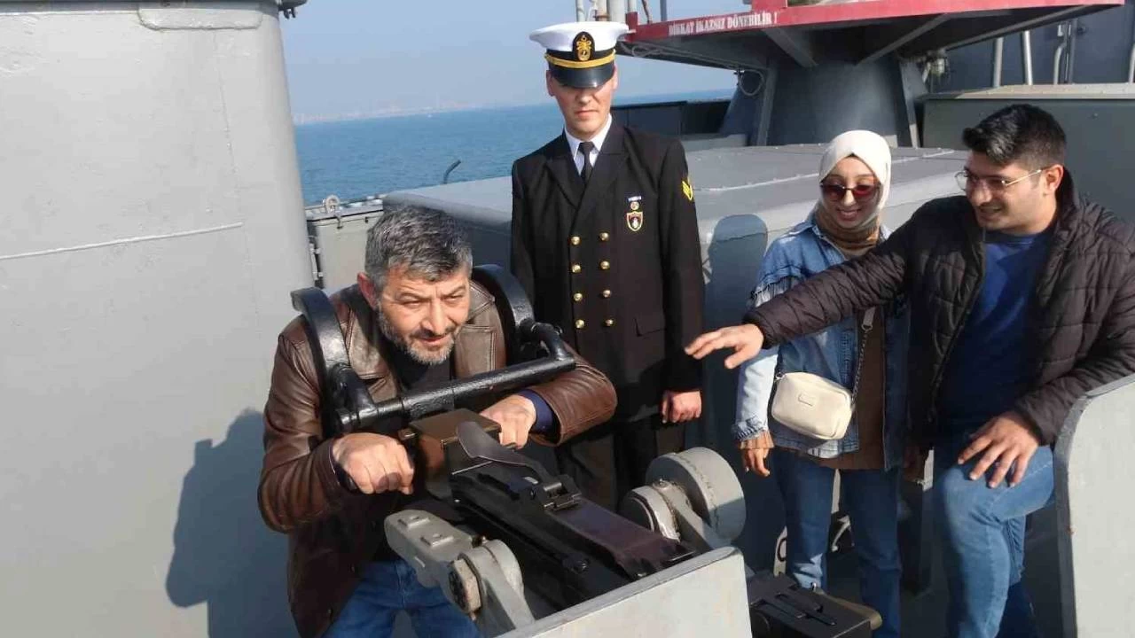 TCG Bartn Sava gemisi ziyarete ald