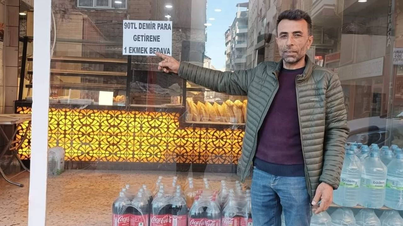 90 lira bozuk para getirene 1 ekmek bedava