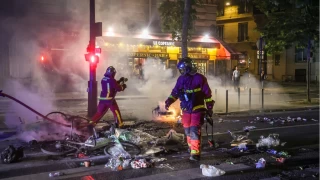 Paris sokaklar sava alanna dnd