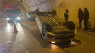 Dolmabahçe Tüneli'nde kaza: 1 yaralı