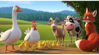  K�rm�z� Kuyruk ve tavuk arkada�lar� 