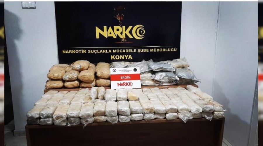 Konya�da b�y�k uyu�turucu operasyon