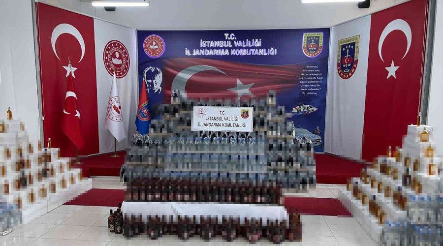 İstanbul'da yılbaşı öncesi 7 bin 400 litre sahte içki ele geçirildi