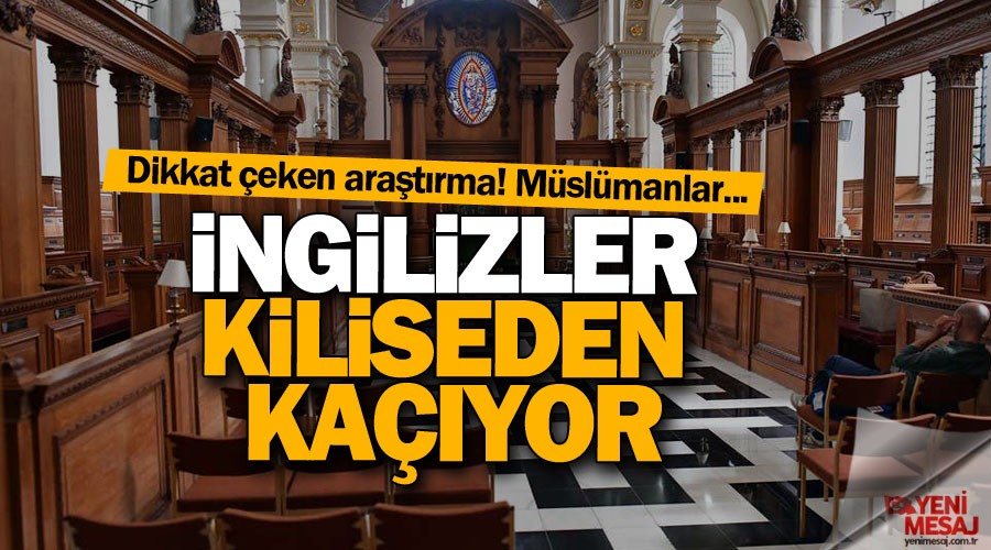İngilizler kiliseden kaçıyor