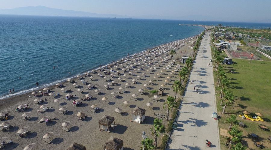 Mavi bayrakl� A�apark'a yo�un ilgi