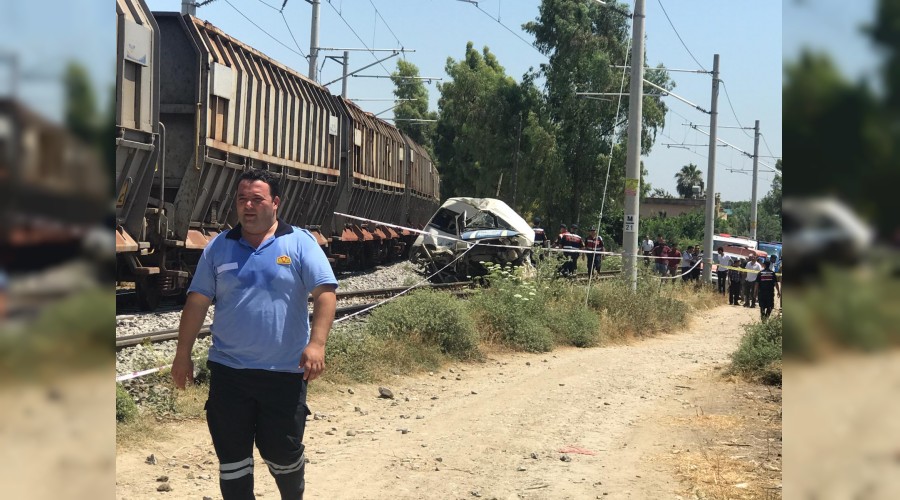 Mersin'de tren kazası