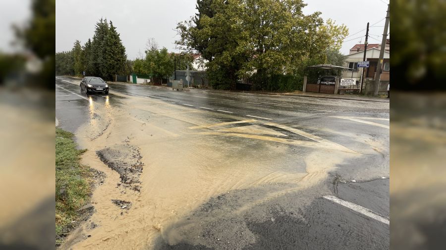 Tekirdağ'da sağanak etkili oldu