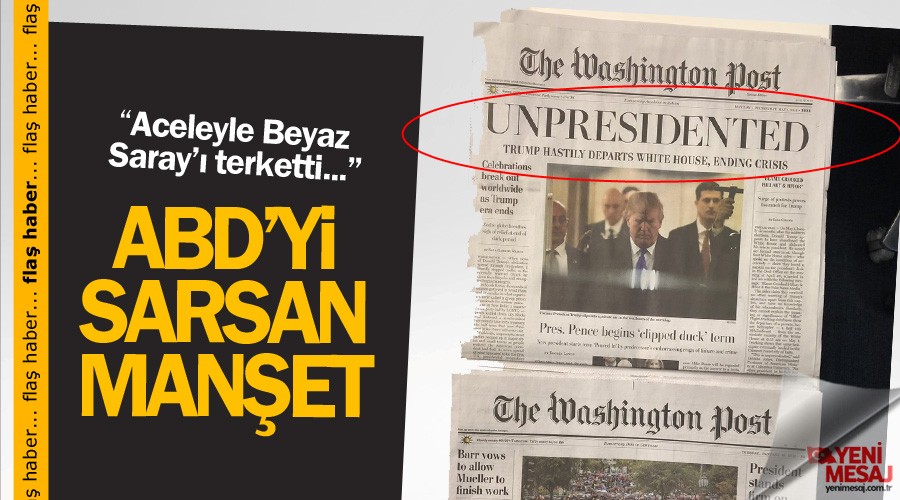 ABD'yi sarsan manşet
