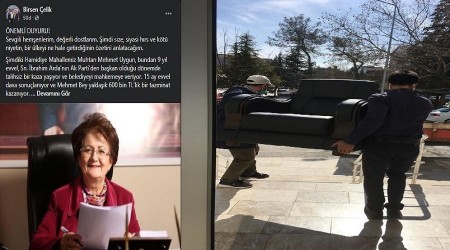 Başkanın koltuğu ve aracı haczedildi