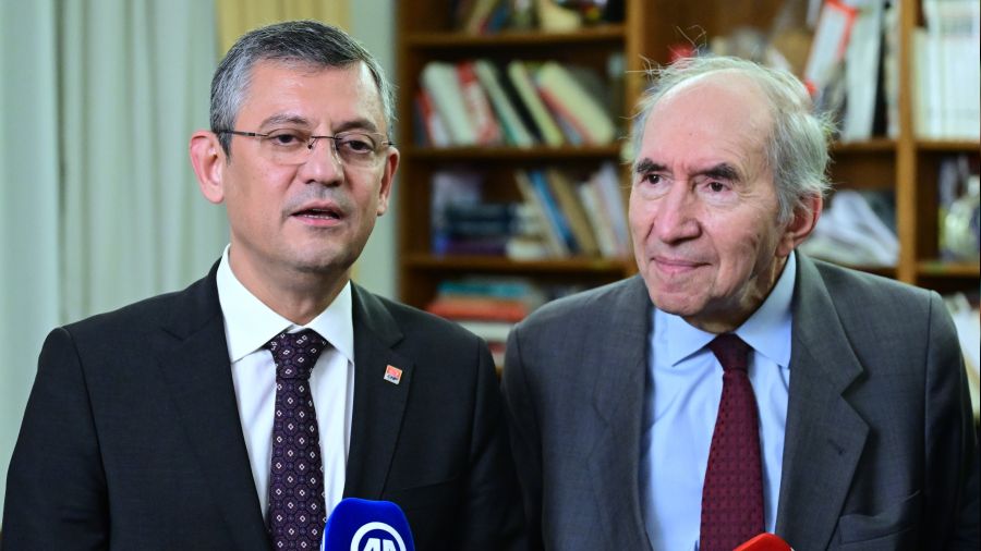 CHP'de Özgür Özel - Altan Öymen buluşması