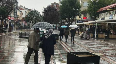 Edirne'de saanak ya etkili oldu