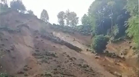 Rize'de şiddetli yağış heyelanlara neden oldu