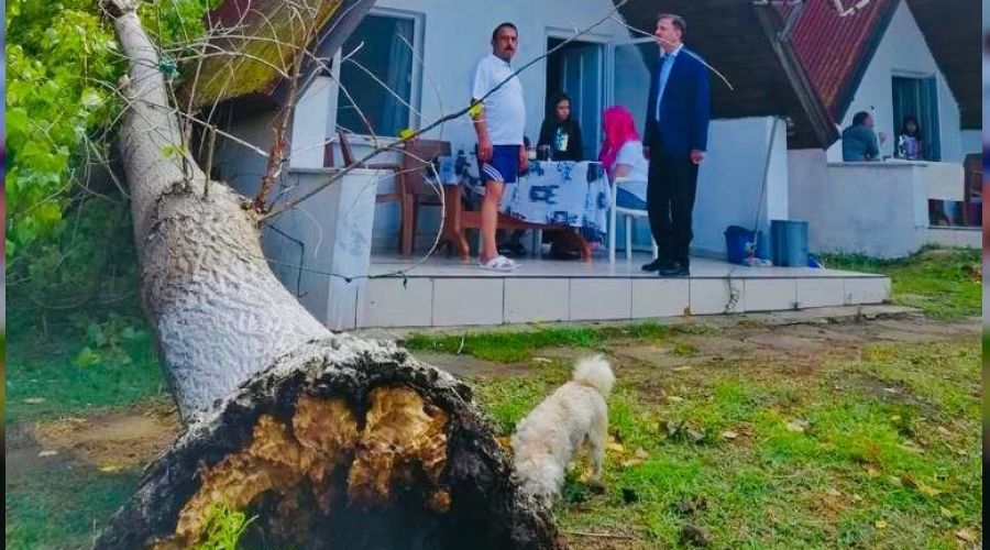 Sinop'ta hortum �zel �dare'yi vurdu