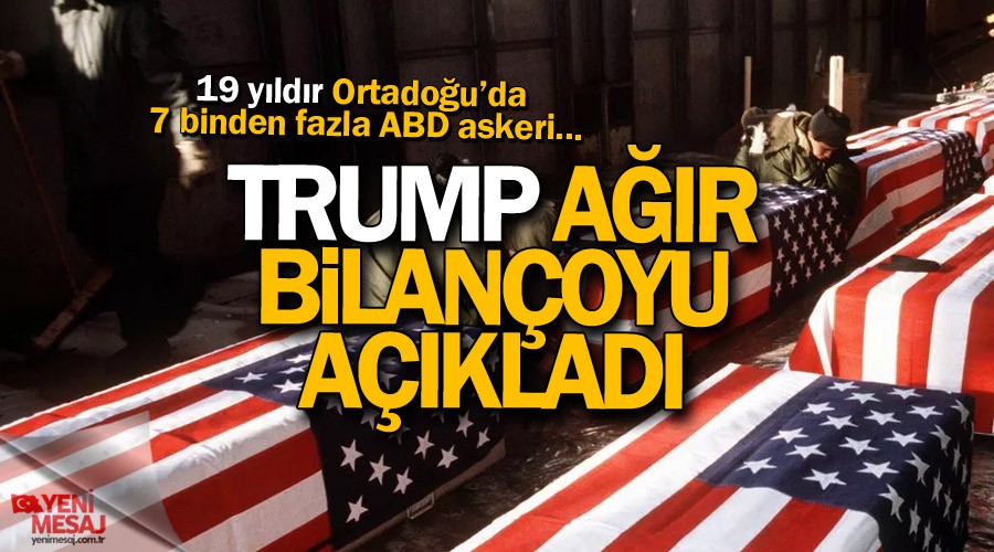 Trump ağır bilançoyu açıkladı