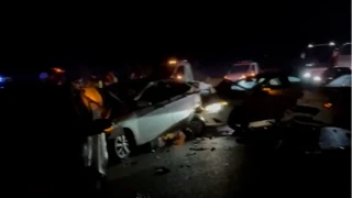 Bayram dönüşü zincirleme kaza: 5 araç birbirine girdi