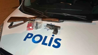 Denetimde tabanca ve tfek ele geirildi