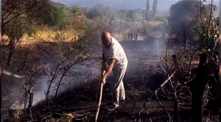Edremit'te orman yangını