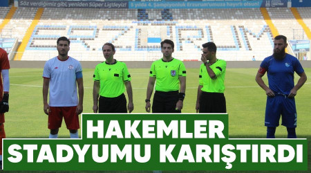Hakemler stadyumu karıştırdı