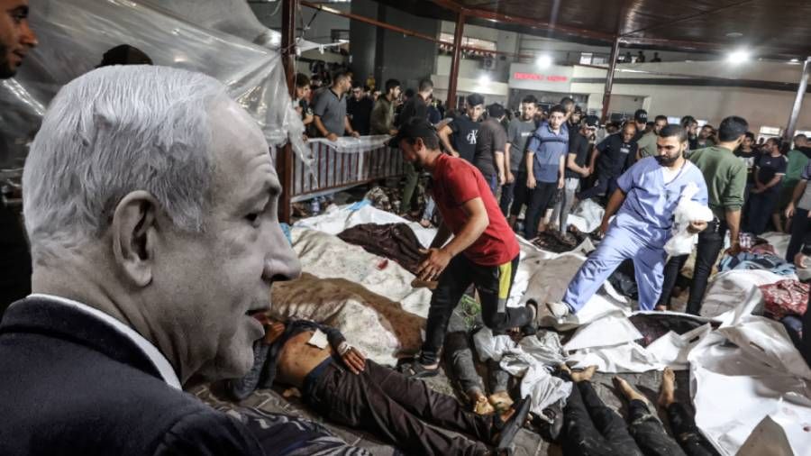 Netanyahu, hastane sald�r�s� i�in Filistinli gruplar� su�lad�