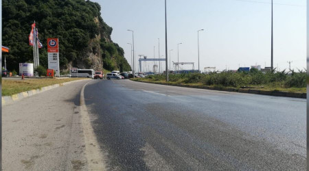 Yola dökülen mazot kazaya neden oldu