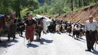 Yörüklerin Toroslar'dan sahile dönüş yolculuğu başladı