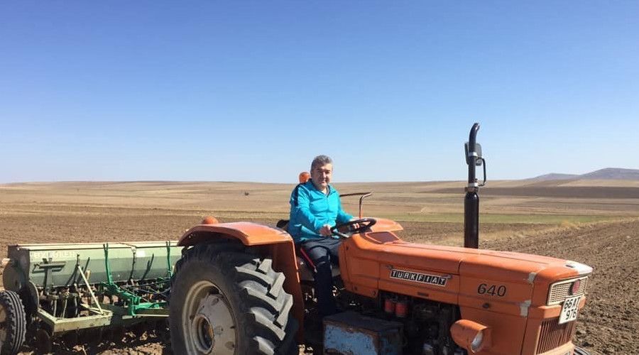 Yozgat'ta hububat ekimi ba�lad�