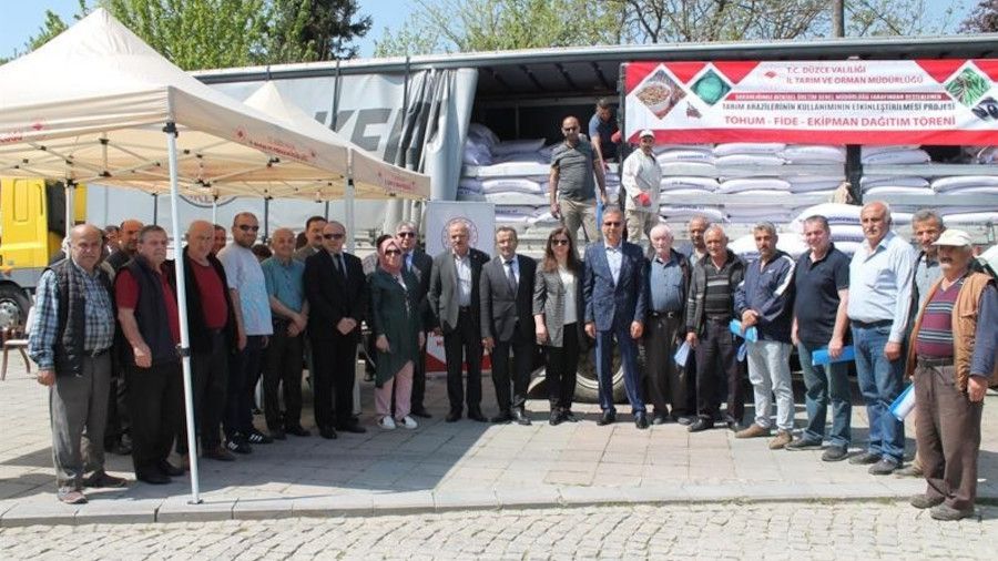 39 ton 320 kilogram sertifikal� �eltik tohumu da��t�ld�