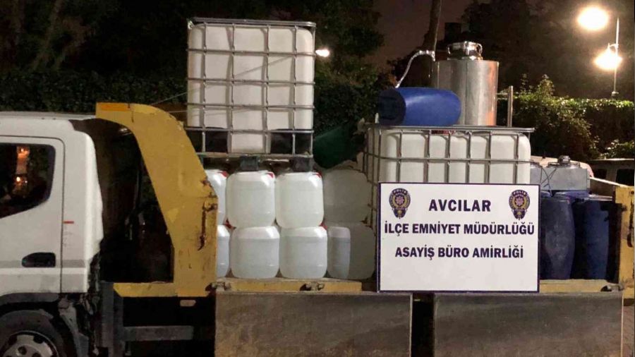 Avclar'da  kaak alkol imalat 