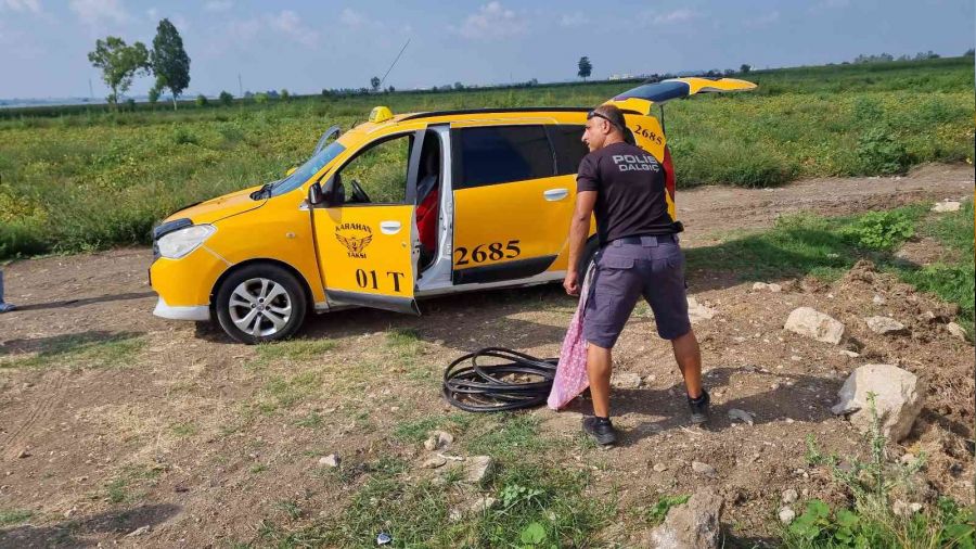 Ceset ararken kablo hırsızlarını suçüstü yakaladılar