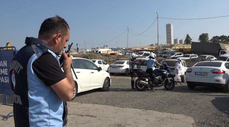 Esenyurt'ta drone'lu ka�ak kesim denetimi