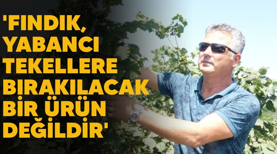 'Fndk, yabanc tekellere braklacak bir rn deildir'