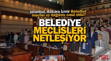 stanbul, Ankara zmir ile belediye meclis yeleri netleiyor