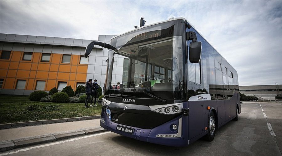 İşte yerli yapım elektrikli sürücüsüz otobüs