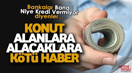 Konut kredilerinde keskin düşüş