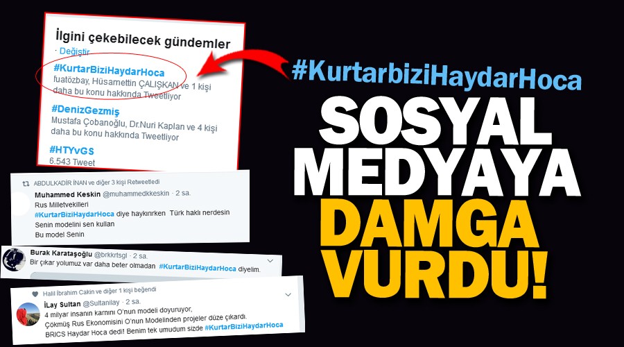 Kurtar bizi Haydar Hoca…