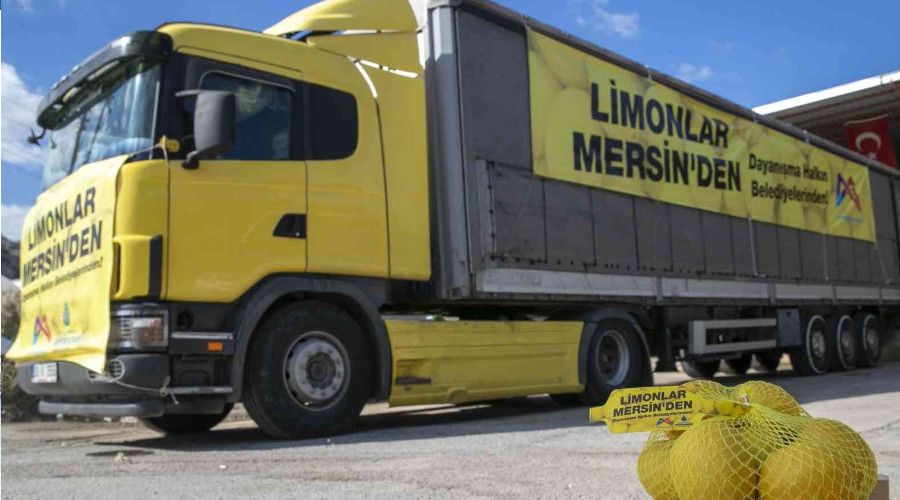 Mersin'den 4 byk ehre limon gnderildi