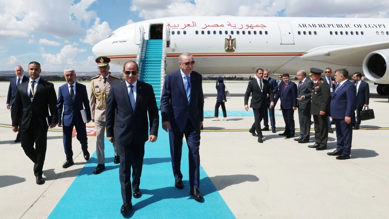 Mısır Cumhurbaşkanı Sisi, Ankara'ya geldi