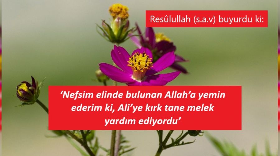Ona melekler yardım ediyordu
