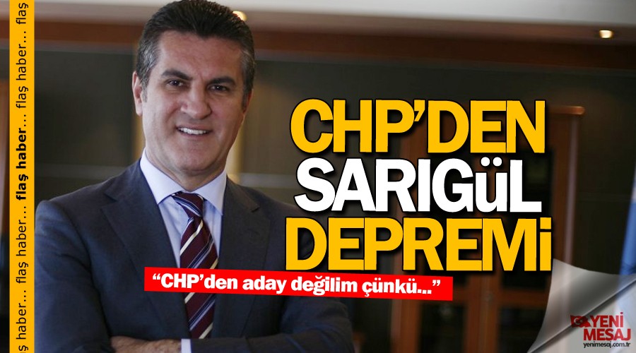 Son dakika... Sarıgül CHP'den istifa etti