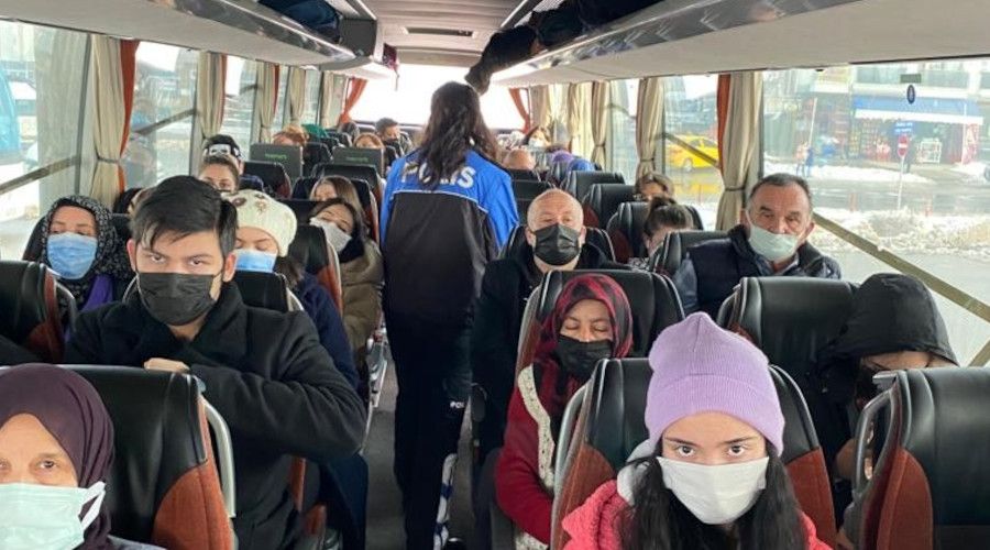 Tek başına seyahat eden çocuklar kontrol edildi
