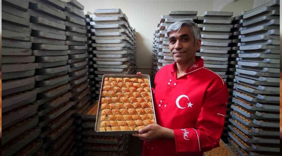 4 bin tepsi baklava yapt Ramazan bekliyor