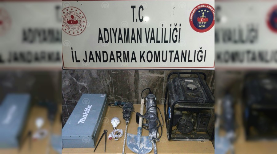 Adyaman'da kaak kaz operasyonu