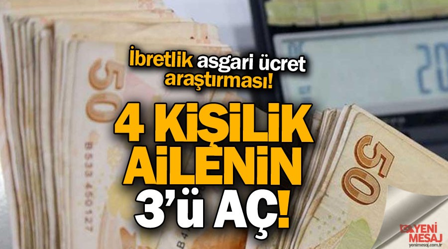 Asgari �cret 1 ki�iye yetmedi