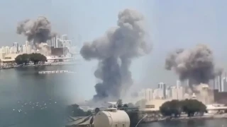 Bahreyn�deki ABD donanma �ss�nden dumanlar y�kseliyor