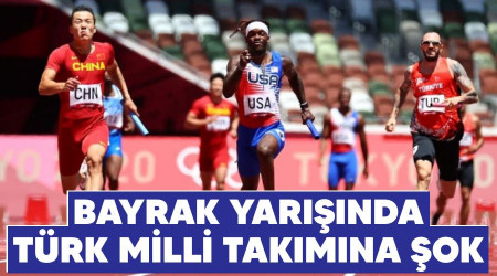 Bayrak yarışında Türk Milli Takımına şok