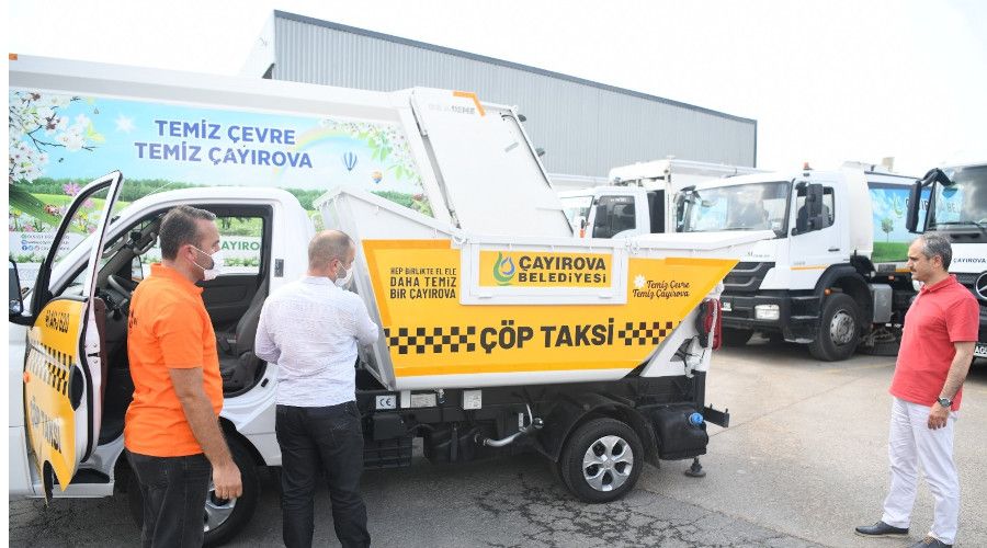 Çayırova'da çöp taksi hizmete başladı