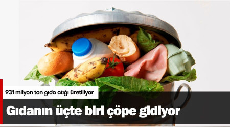 Gıdanın üçte biri çöpe gidiyor