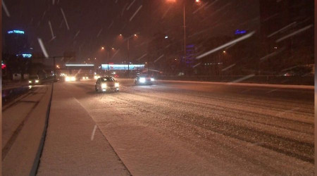 stanbul'da kar yeniden balad