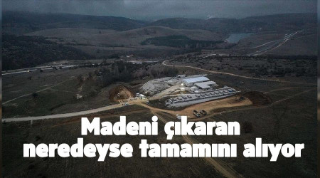 Madeni çıkaran neredeyse tamamını alıyor