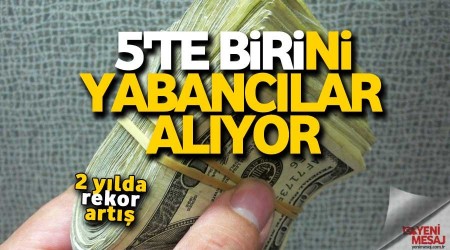 Markal konutlarn 5'te birini yabanclar alyor